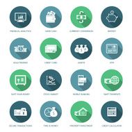 Set of finance and money icons N5