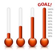 Goal meter Design Concept for Sales or Charity