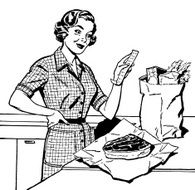 Woman Looking at Grocery Receipt