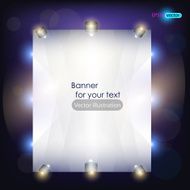 Empty placard for product advertising with lighting N8