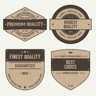 Vintage Wooden Labels