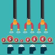Money Concept Design and Business background Vector dollar eur N15