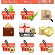 Vector Shopping Icons Set 3