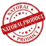 NATURAL PRODUCT red stamp