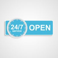 24 hours 7 days customer service icon N2