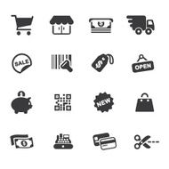Shopping Silhouette Icons N2