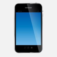 Abstract mobile phone vector illustration
