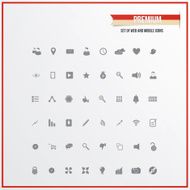 Set of web and mobile icons