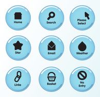 icons buttons illustration