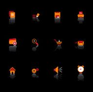 Black Web Tools Icon Set N2