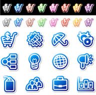 Blue icons Set 5