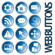 Web Icons circle buttons