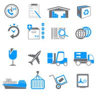 Logistics &amp; Shipping Icon Set N8