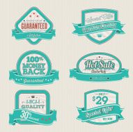 Set of business vintage labels N10