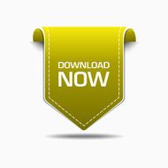 Download Now Yellow Label Icon Vector Design
