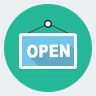Vector open sign N5