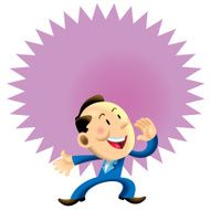 Shouting Business Man Vector 01