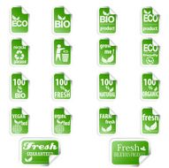 Ecology &amp; fresh food stickers