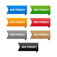 New product speech bubble tag