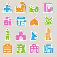 Buildings Icon set N3