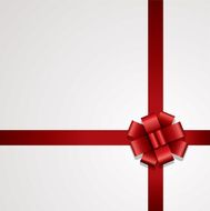 vector gift red ribbon with bow