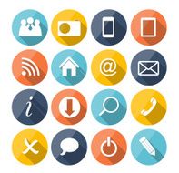 Vector Flat Icon Set for Web N4