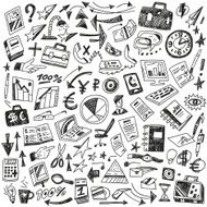 Business - big doodles set N2