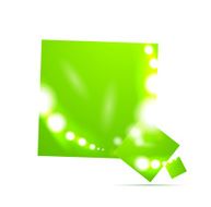 Vector green web boxes