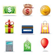 Shopping store Icon Set