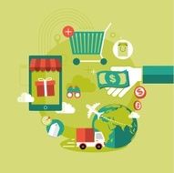 vector online shopping concept illustration