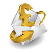 symbol pound in envelope