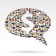 Dollar sign business people