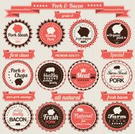 Pork and bacon labels