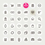 Set of shopping icons N26