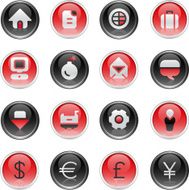 Glass Buttons Intenet icons