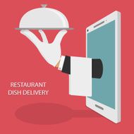 Restaurant Food Delivery Concept Illustration