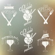 Retro vintage style foods and designs N2