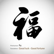 Chinese calligraphy Good luck