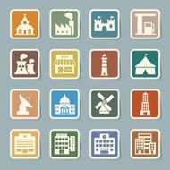Buildings Icon set N4