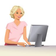 Pink Computer Girl N2