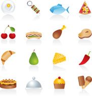 Different kind of food icons N3