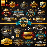 Golden Commerce Labels - Megaset (Dark)