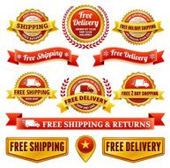 Free Delivery badge set N4