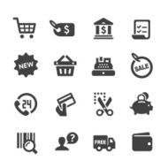 Shopping Icons set - Acme Series N2