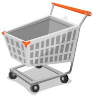 Cartoon Shopping Cart N5