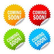 Coming soon labels set