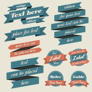 Vintage Ribbons and Labels
