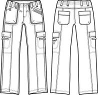 lady fashion cargo pants N2