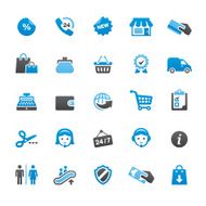 Retail and Shopping icons set