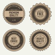Vintage Wooden Labels N2